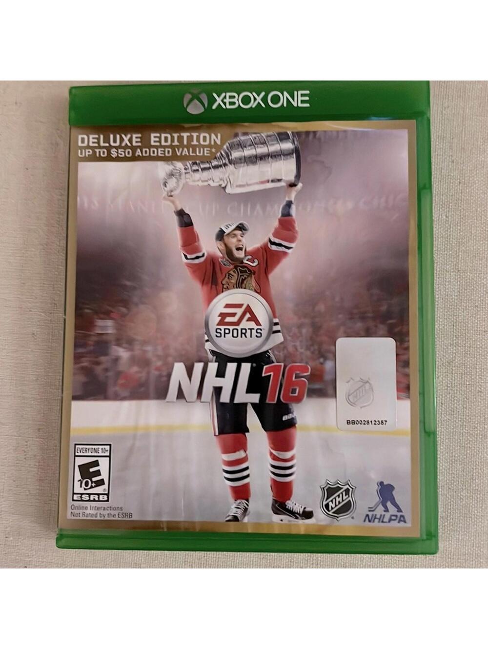 Xbox One NHL 16 Deluxe Edition w case and manual